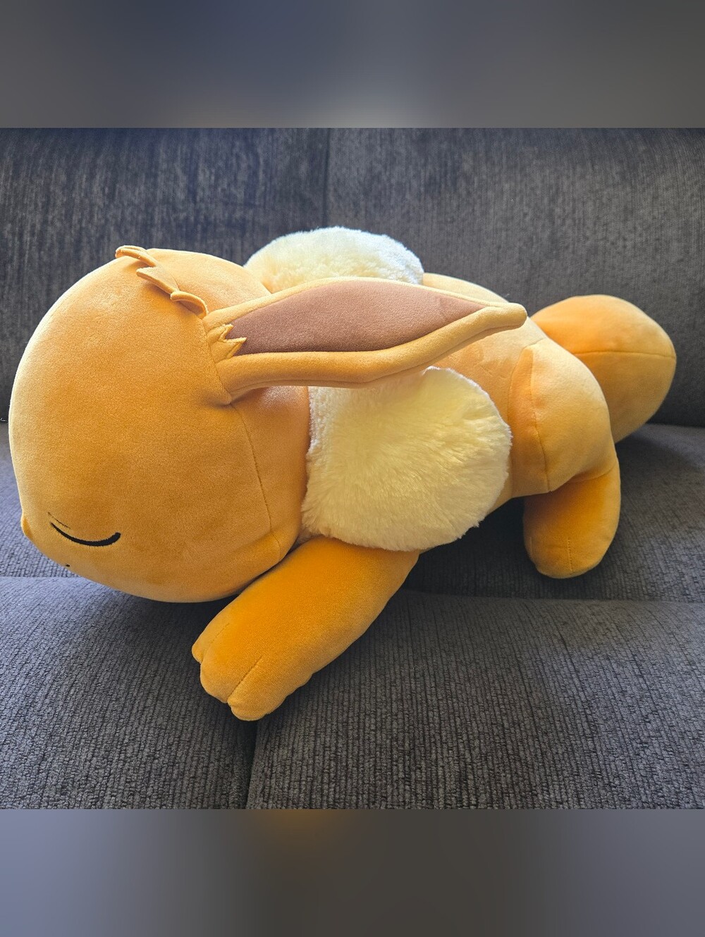 Pokemon XL Sleeping Eevee Soft Plush 2024